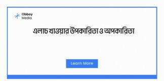 এলাচ খাওয়ার উপকারিতা ও অপকারিতা