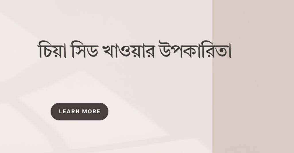 চিয়া সিড খাওয়ার উপকারিতা: এক চামচ চিয়া দেয় ক্যান্সার, ডায়বেটিস ও ওজন নিয়ন্ত্রণে সাহায্য চিয়া সিড খাওয়ার উপকারিতা
