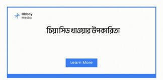 চিয়া সিড খাওয়ার উপকারিতা