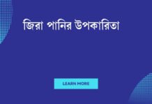 জিরা পানির উপকারিতা: এক গাণ্ডি পানিতে ঢালা সুস্বাদু স্বাস্থ্যকর জাদু জিরা পানির উপকারিতা