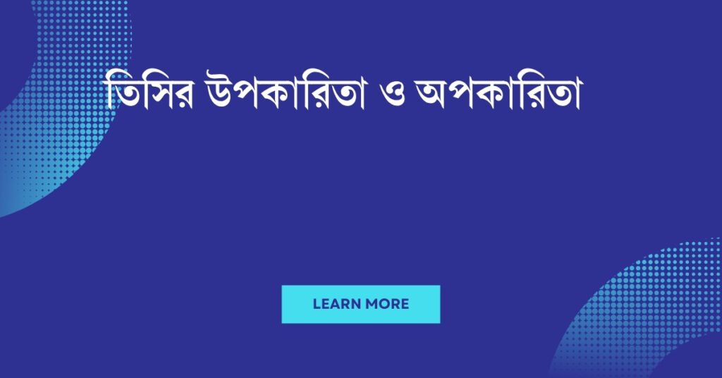 তিসির উপকারিতা ও অপকারিতা