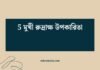 5 মুখী রুদ্রাক্ষ উপকারিতা: আধ্যাত্মিক ও শারীরিক সুস্থতার পথে পবিত্র ফল 5 মুখী রুদ্রাক্ষ উপকারিতা