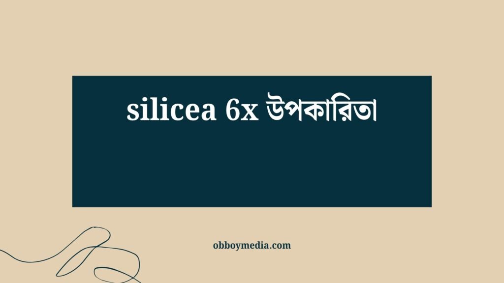 Silicea 6x উপকারিতা