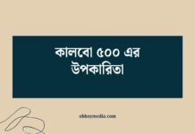 কালবো ৫০০ এর উপকারিতা