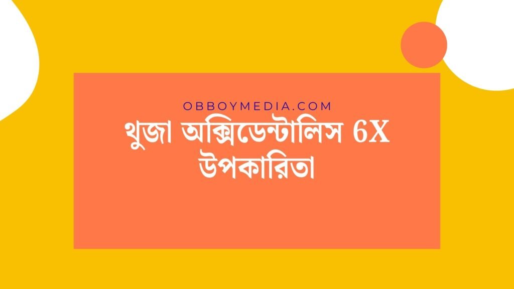 থুজা অক্সিডেন্টালিস 6x উপকারিতা