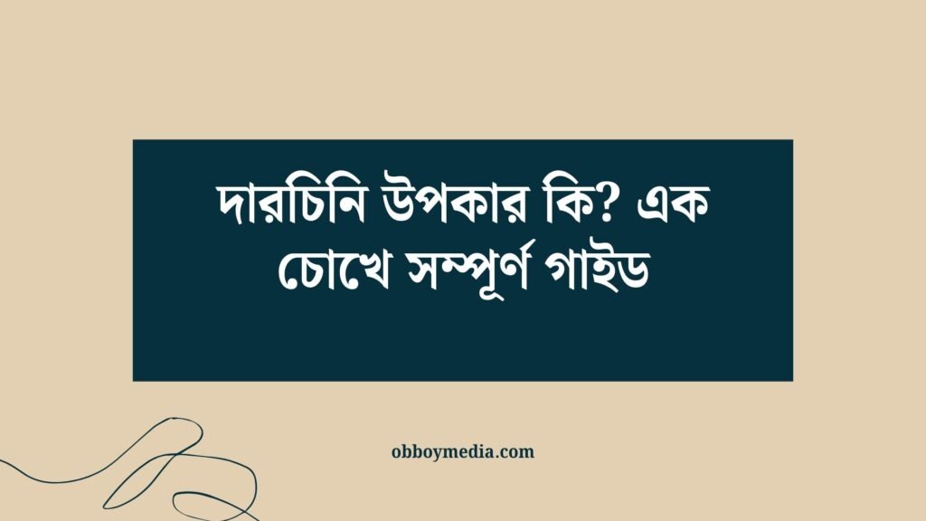 দারচিনি উপকার কি? এক চোখে সম্পূর্ণ গাইড দারচিনি উপকার কি_ এক চোখে সম্পূর্ণ গাইড