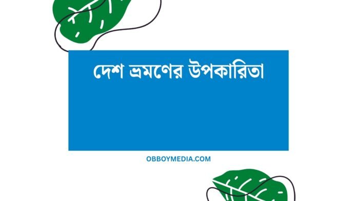 দেশ ভ্রমণের উপকারিতা