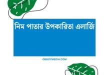 নিম পাতার উপকারিতা এলার্জি