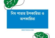নিম পাতার উপকারিতা: একটি প্রাকৃতিক ঔষধির গুপ্ত সম্পদ নিম পাতার উপকারিতা ও অপকারিতা
