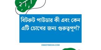 বিটরুট পাউডার কী এবং কেন এটি চোখের জন্য গুরুত্বপূর্ণ
