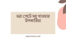 ভরা পেটে মধু খাওয়ার উপকারিতা