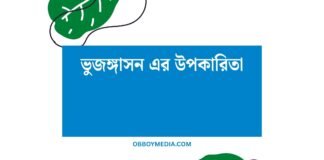 ভুজঙ্গাসন এর উপকারিতা