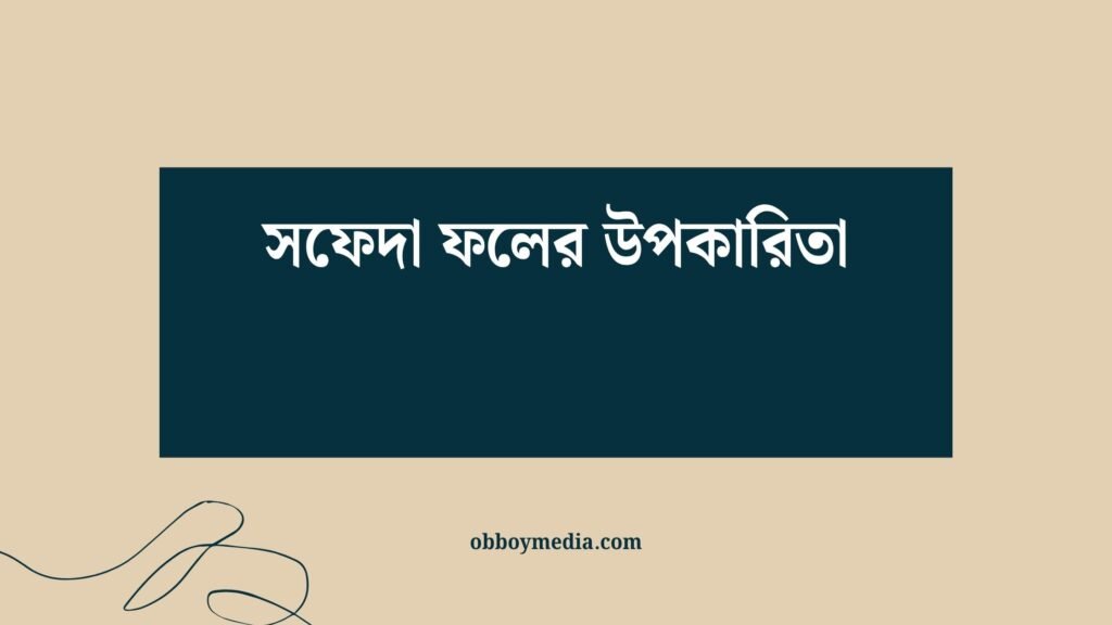 সফেদা ফলের উপকারিতা