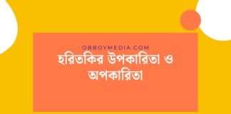 হরিতকির উপকারিতা ও অপকারিতা