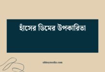 হাঁসের ডিমের উপকারিতা