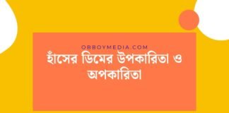 হাঁসের ডিমের উপকারিতা ও অপকারিতা